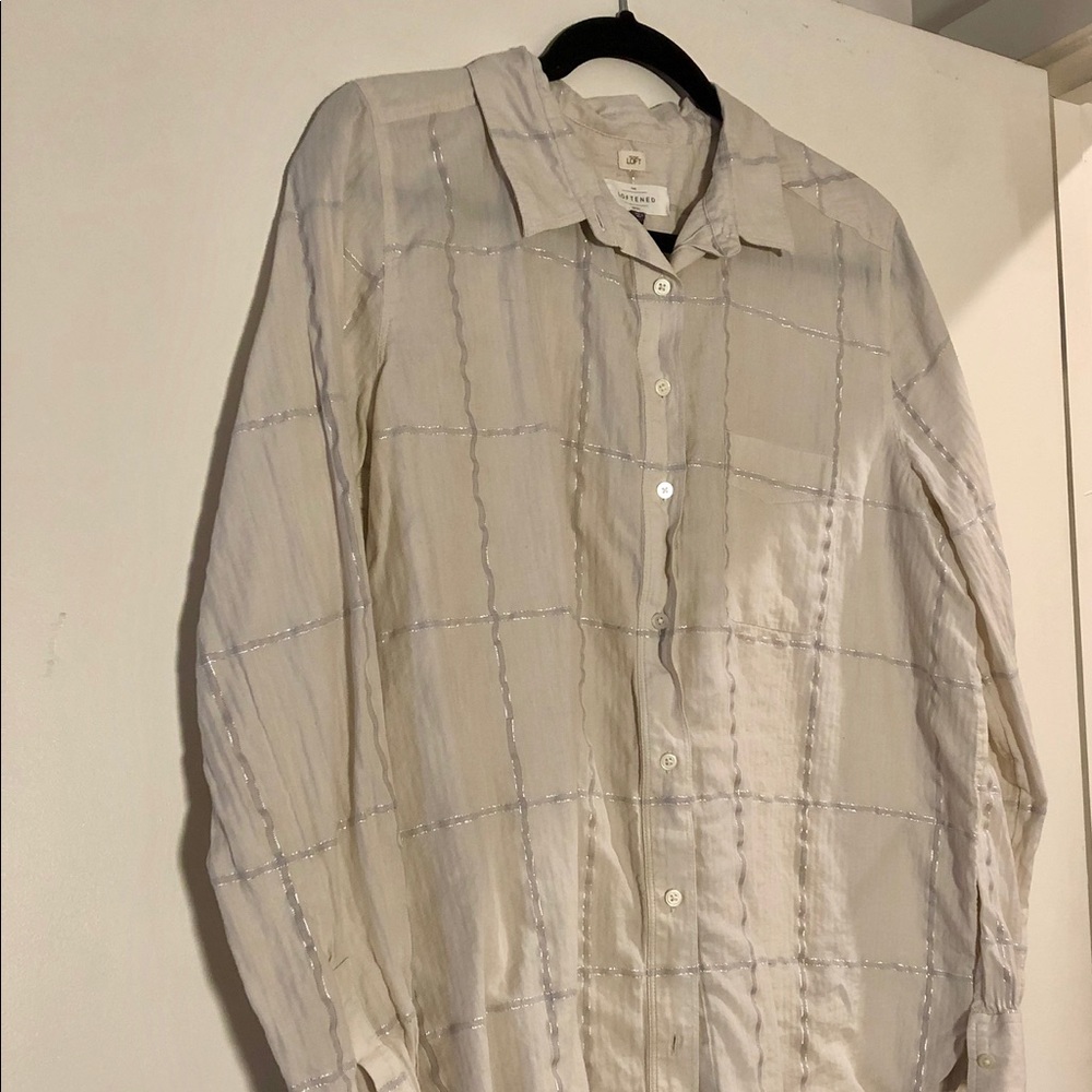 Subtle plaid button down